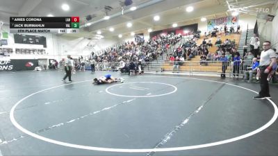 138 lbs 5th Place Match - Aries Corona, Lancaster vs Jack Burmahln, Valencia/Placentia