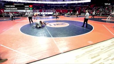 2A 285 lbs Semifinal - Lucas Burton, Cary (C.-Grove) vs Cody Moss, Chatham (Glenwood)