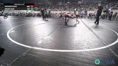 76 lbs Consolation - Stetson Scott, Cowboy Wrestling Club vs Drake Lear, Fort Gibson Youth Wrestling