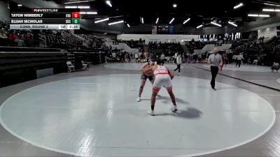 285 lbs Cons. Round 3 - Elijah Nicholas, Central Baptist vs Tayon Wimberly, Unattached