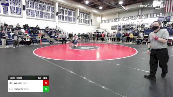 285 lbs Semifinal - Matt Weiner, Shelton vs Begench Benny Kulyyev, Simsbury