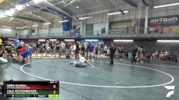 145+152 Semifinal - Oren Russell, Live Oak Wrestling Club vs Cole Motzenbecker, Patriots Wrestling Club-Dothan