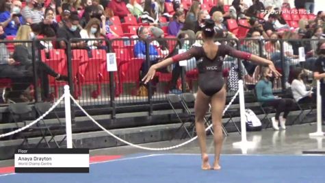 Anaya Drayton - Floor, World Champ Centre - 2021 Region 3 Women's Championships