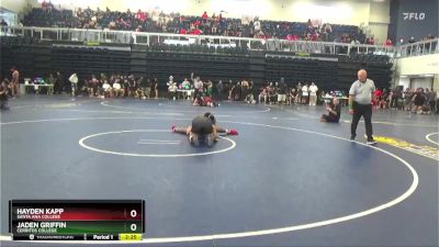 197 lbs Cons. Round 3 - Hayden Kapp, Santa Ana College vs Jaden Griffin, Cerritos College