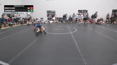100 lbs Round 2 - Reece Clark, Micky`s Maniacs vs Carson Kirk, Keystone Krush