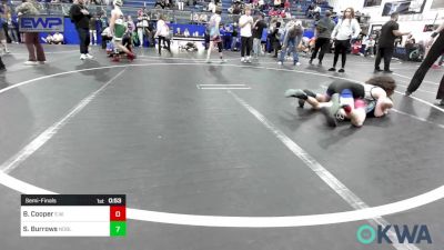 70 lbs Semifinal - Brody Cooper, Elgin Wrestling vs Sam Burrows, Noble Takedown Club