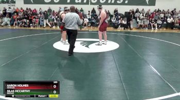 285 lbs Quarterfinal - Aaron Holmes, Deshler vs Silas Mccarthy, Brooks