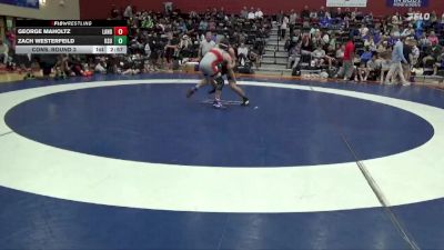 149 lbs Cons. Round 2 - George Maholtz, Lander vs Zach Westerfeild, Kennesaw State