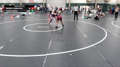 168-184 lbs Champ. Round 1 - Leslie Garcia, GI Legacy Girls Wrestling Club vs Beverly Bobeldyke, Norfolk Girls