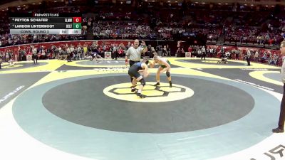 D3-144 lbs Cons. Round 2 - Peyton Schafer, Elmwood vs Landon Lintermoot, Delta