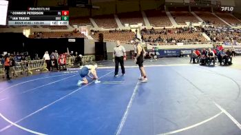 132-D4 Quarterfinal - Connor Peterson, Page High School vs IAN TRAVIS, Benjamin Franklin High School