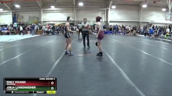 120 lbs Cons. Round 2 - Jorja Lunkenheimer, Lakota East vs Emily Youngs, Rossford