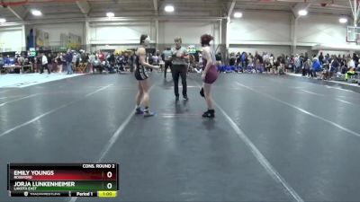 120 lbs Cons. Round 2 - Jorja Lunkenheimer, Lakota East vs Emily Youngs, Rossford