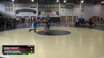 145 lbs Champ. Round 1 - Patrick Brackett, Monarch vs Christian Dacasin, Palo Verde High Magnet School