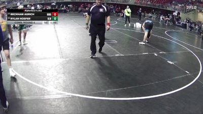 195 lbs Cons. Round 4 - Rylan Hoefer, O`Neill Leprechaun Wrestling vs Beckham Aurich, MWC Wrestling Academy