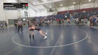 132 lbs Cons. Quarters - Dylan Starks, Sanderson Wrestling Academy vs Sawyer Lindley, Idaho