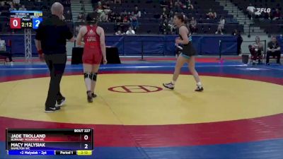 59 kg Semifinal - Jade Trolland, Burnaby Mountain WC vs Macy Malysiak, Hamilton WC