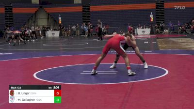 125 lbs Quarterfinal - Brett Ungar, Cornell vs Max Gallagher, Pennsylvania