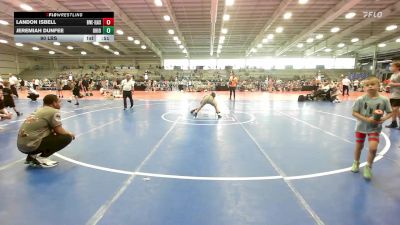 90 lbs Rr Rnd 1 - Landon Isbell, Buffalo Valley Wrestling Club EL Black vs Jeremiah Dunfee, Ohio Titan Scarlet