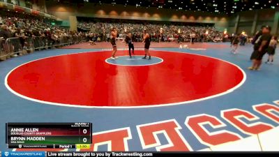 134-143 lbs Round 1 - Annie Allen, Douglas County Grapplers vs Brynn Madden, USA GOLD