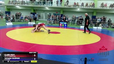 53kg Cons. Round 2 - Clare Fedy, Tri-City Wrestling vs Tatiana Guzman, K-W Kaos