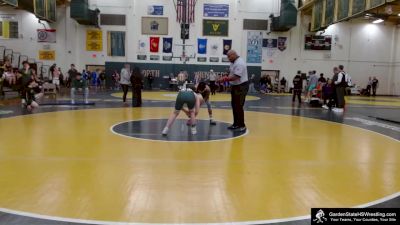 126 lbs Round 3 - Tyler Ameri, St Joseph (Montvale) HS vs Cassen Correggio, Don Bosco Prep School