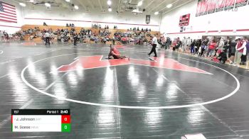 157 lbs Quarterfinal - Jorden Johnson, SIRTC vs Makoa Goeas, Missouri Valley