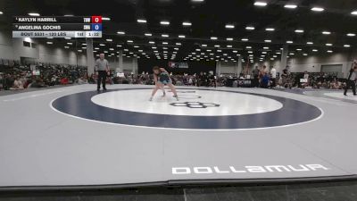 120 lbs Quarters - Kaylyn Harrill, The Best Wrestler vs Angelina Gochis, SPAR Wrestling Academy