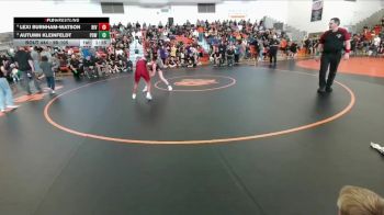 98-105 lbs Round 5 - Autumn Kleinfeldt, Powell Middle School vs Lexi Burnham-Watson, Riverton Middle School