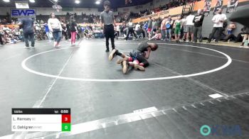 55 lbs Consi Of 8 #1 - Legend Ramsey, Del City Little League vs Clarke Dahlgren, Saints Youth Wrestling Club