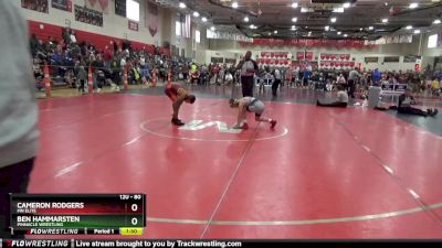 80 lbs Champ. Round 1 - Cameron Rodgers, MN Elite vs Ben Hammarsten, Pinnacle Wrestling