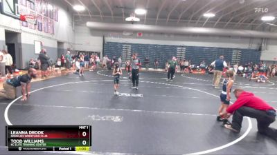 55/60 Cons. Round 3 - Leanna Drook, Grizzlies Wrestling Club vs Todd Williams, KC Elite Training Center