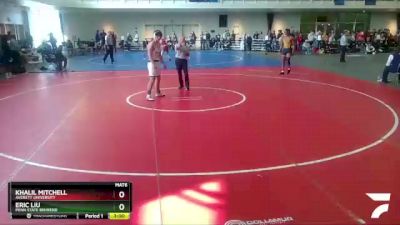 184 lbs Prelim - Eric Liu, Penn State Behrend vs Khalil Mitchell, Averett University