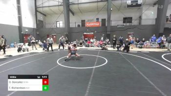 123 lbs Quarterfinal - David Gonzalez, Scrap Yard Garage vs Trevor Richardson, Mat Demon WC