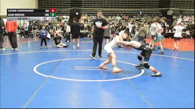 85 lbs Rr Rnd 7 - Logan Caravaggio, DoughBoy WC - MSE vs Liam Reeves, ICWL Bruisers Club - MSE