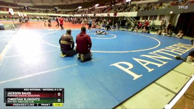 National K-2 56 Round 1 - Jackson Bales, Poquoson Athletic Association vs Christian Slokovitz, New Kent Wrestling Club