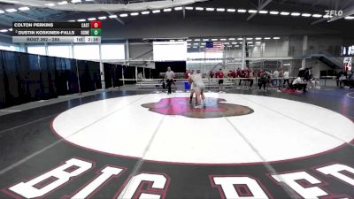 285 lbs 5th Place Match - Dustin Koskinen-Falls, Oswego State vs Colton Perkins, Castleton