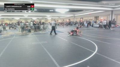 113 lbs Quarterfinal - Jantz Greenhalgh, Champions WC vs Rai Quinata, Team Aggression