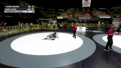 113 lbs Champ. Rd Of 16 - Jaxon Sanchez, Reign Wrestling Club vs Camilo Yepez, Redwood High School Wrestling