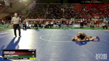 2A 160 lbs Cons. Round 2 - Teysen Gunnell, North Fremont vs Derek Riggs, Nampa Christian