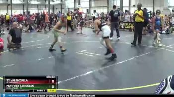91 lbs Round 3 (6 Team) - Ty Valenzuela, Olympia Red vs Murphey Lengkeek, Steel Valley