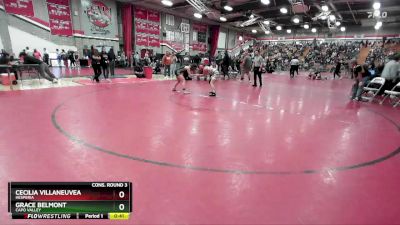 105 lbs Cons. Round 3 - Grace Belmont, Capo Valley vs Cecilia Villaneuvea, Hesperia