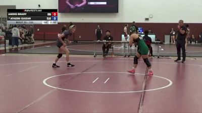 124 lbs Quarterfinal - Athziri Guizar, East Los Angeles College vs Jaedis Brady, Unattached