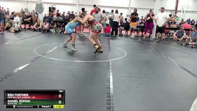 130 lbs Round 2 (4 Team) - Ben Fortner, Mayfield Mat Academy vs Daniel Roman, Ruthless