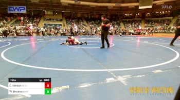 73 lbs Consi Of 8 #1 - Cecil Nelson, ReZults Wrestling vs Weston Bezeau, Unaffiliated