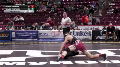 152 lbs First Round - Caden Shearer, Gettysburg vs James Whitbred, State College