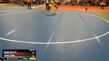 90 lbs Champ. Round 1 - Owen Zabel, PEM (Plainview/Elgin/Millville) vs Peter Schutz, Wayzata