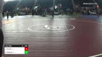 70 lbs Quarterfinal - Jacob Torres, Delano Diablos vs Kasey Pittman, Metro Mat Club