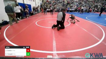 67 lbs Semifinal - Jesse Casto, Verdigris Youth Wrestling vs Cole Cooper, Collinsville Cardinal Youth Wrestling