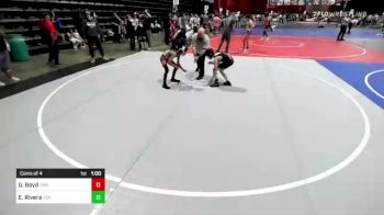 73 lbs Consi Of 4 - Gator Boyd, Triple Threat WC vs Ej Rivera, Top Of The Rock WC